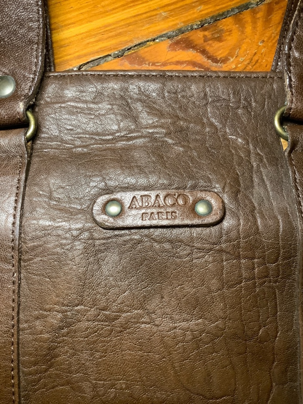NWOT Y2K VTG Abaco Paris Leather Satchel - Picture 12 of 16